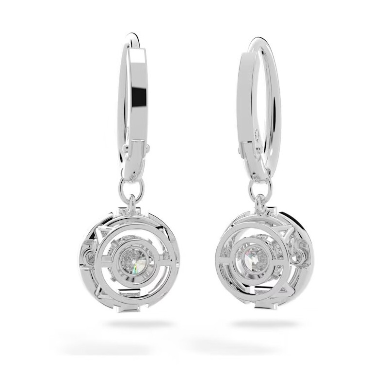 Boucles d'oreilles Swarovski argentées