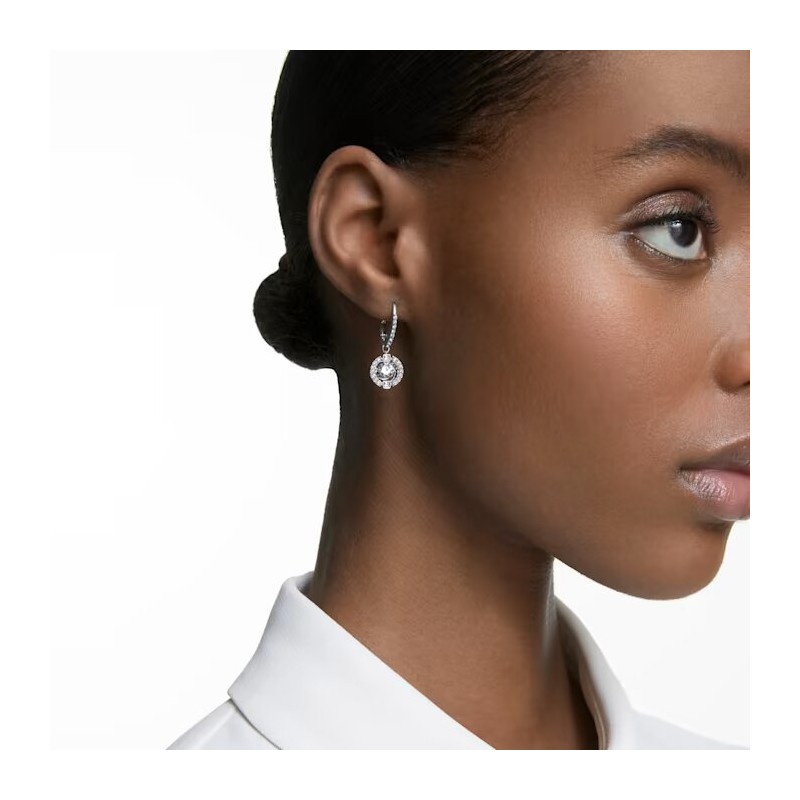 Boucles d'oreilles Swarovski argentées
