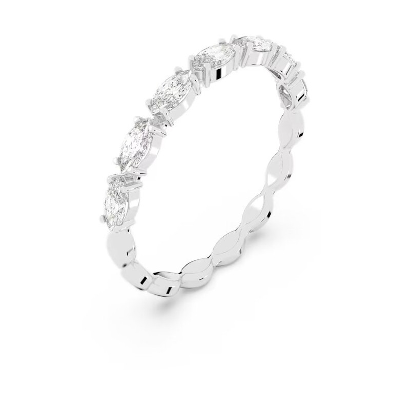 Bague Swarovski femme argentée