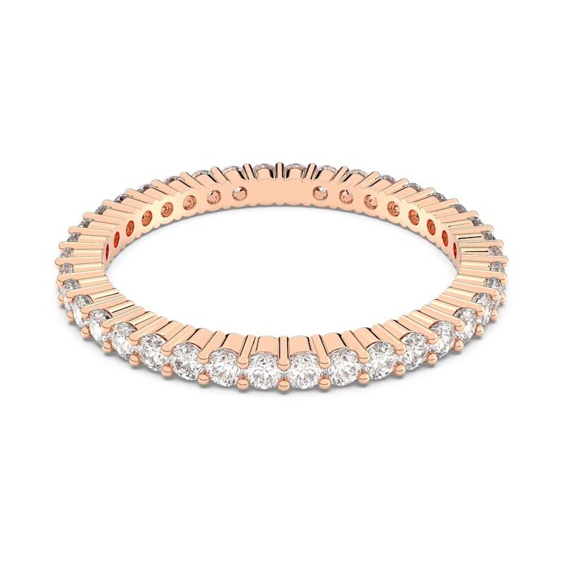 Bague Swarovski femme doré rose