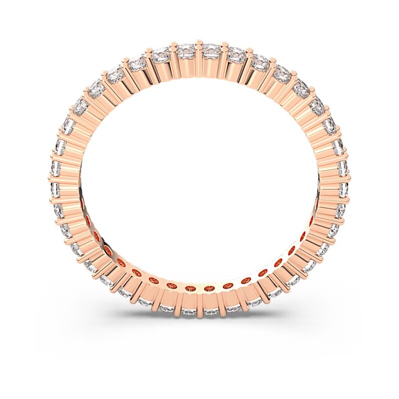 Bague Swarovski femme doré rose