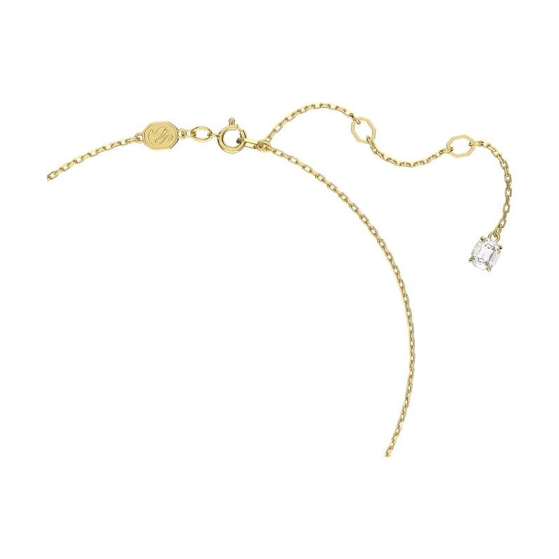 Collier Swarovski femme doré et cristal blanc