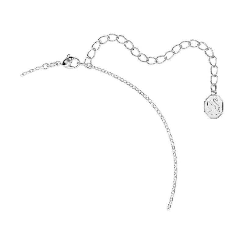 Collier Swarovski femme argenté et cristal bleu