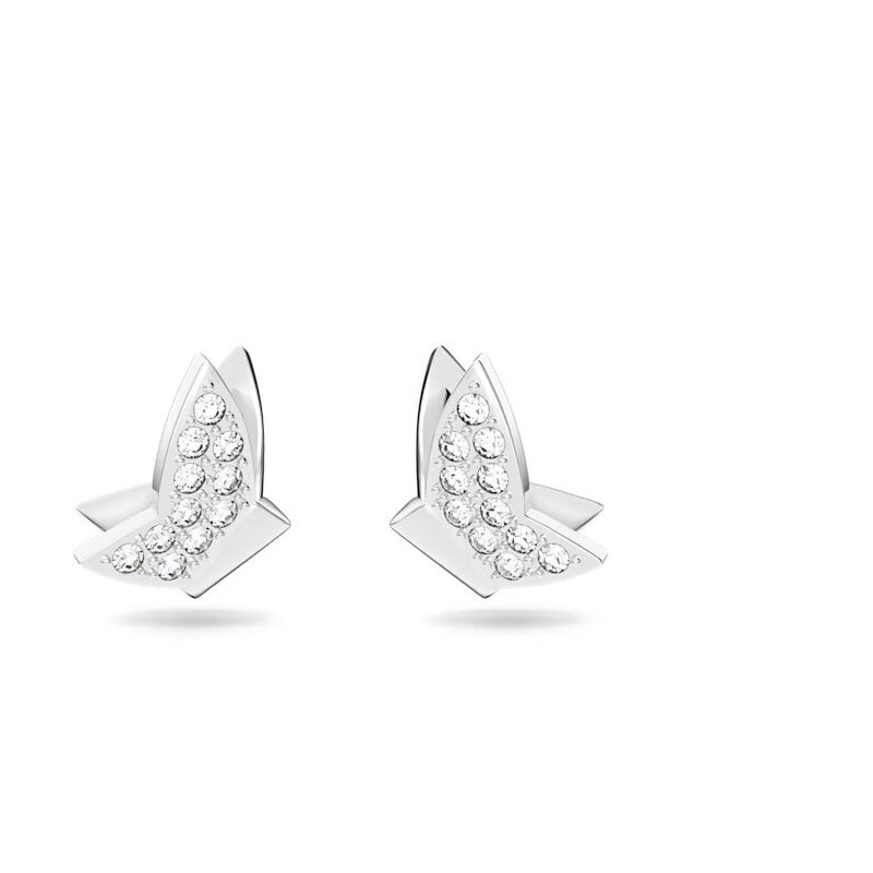 Boucles d'oreilles Clous Swarovski argenté