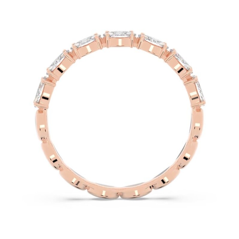 Bague Swarovski femme dorée rose et cristaux blancs