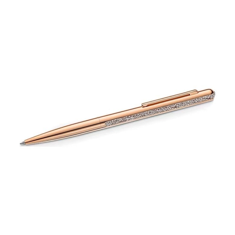 Stylo à bille Swarovski doré rose