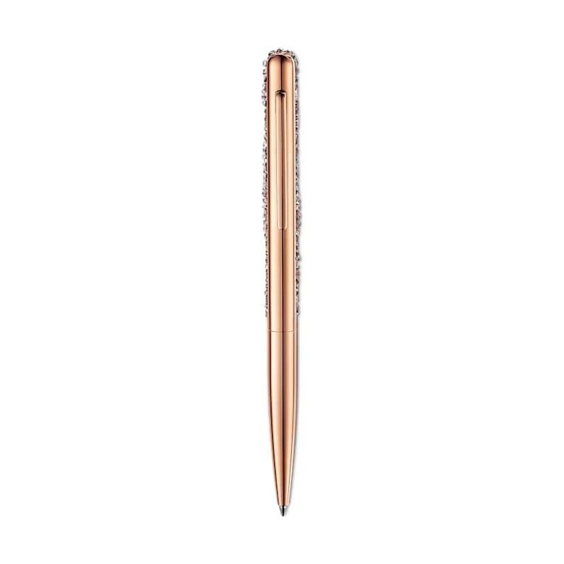 Stylo à bille Swarovski doré rose
