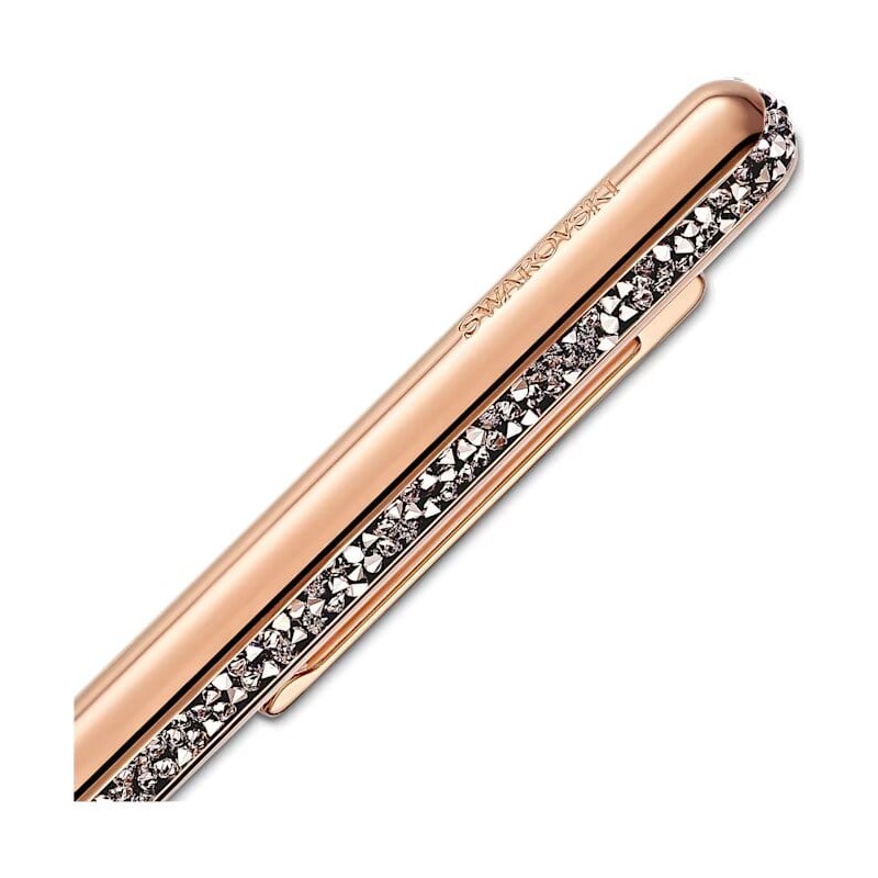 Stylo à bille Swarovski doré rose