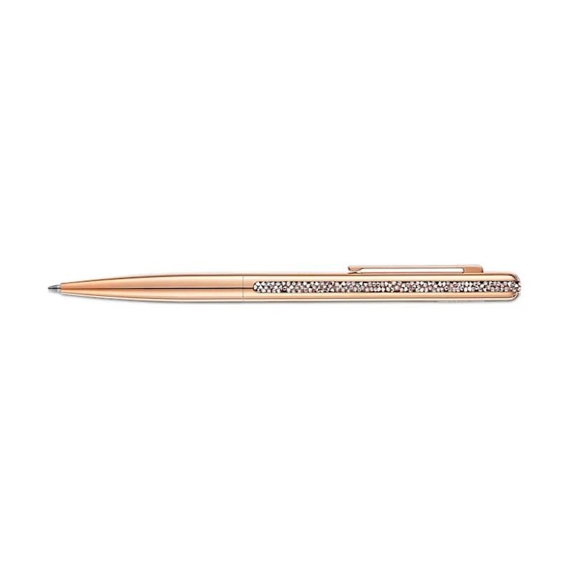 Stylo à bille Swarovski doré rose