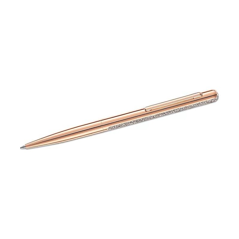 Stylo à bille Swarovski doré rose
