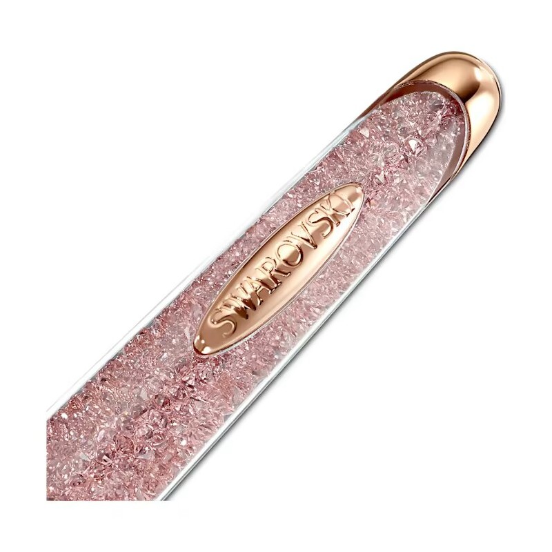 Stylo à bille Swarovski doré rose et cristaux roses