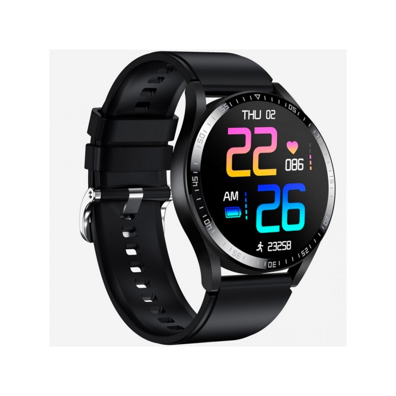 Montre Connectée Smarty en silicone noir