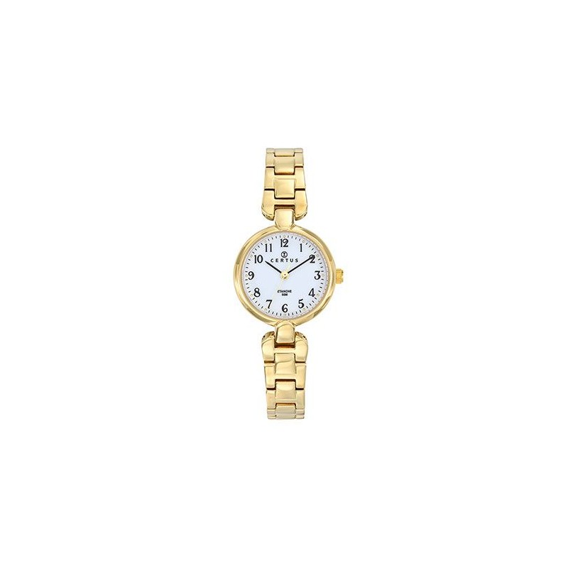MONTRE CERTUS FEMME ACIER DORÉ
