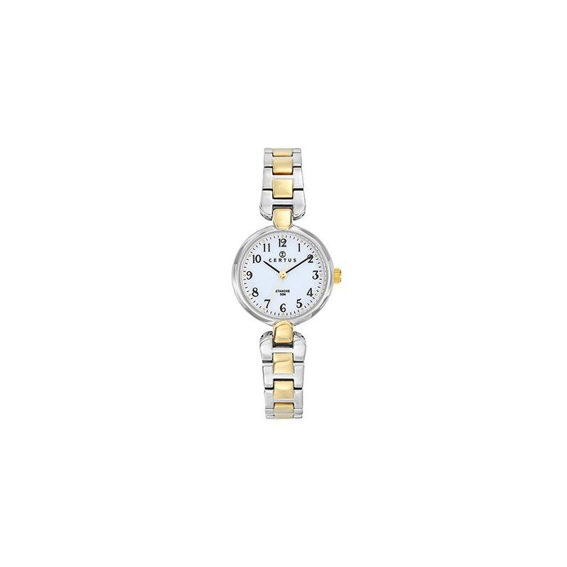 MONTRE CERTUS FEMME ACIER BICOLORE