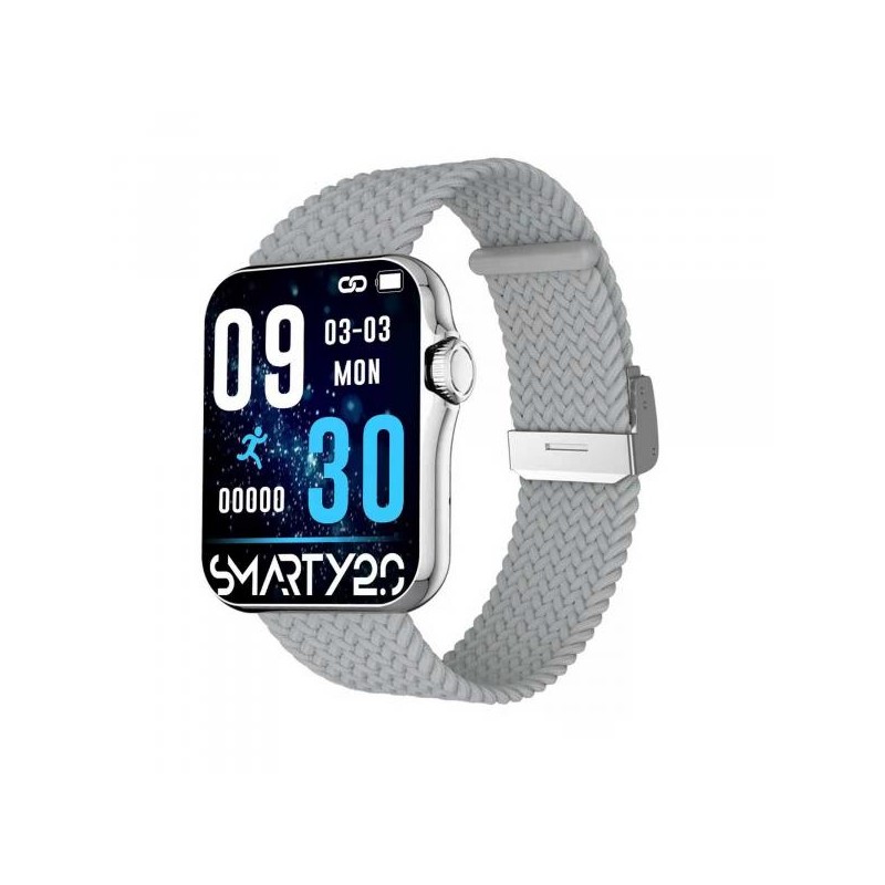 Montre Connectée Smarty bracelet tissu gris