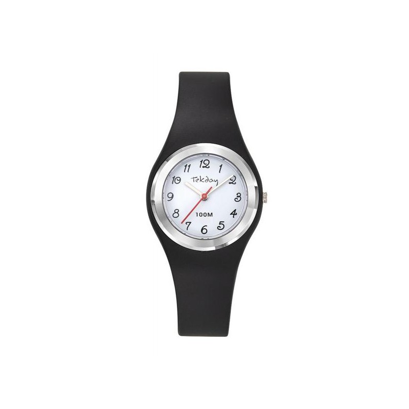Montre TEKDAY Femme silicone noir