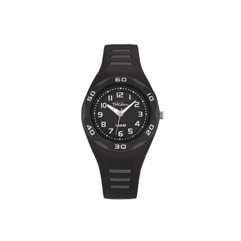 Montre TEKDAY Femme résine noir