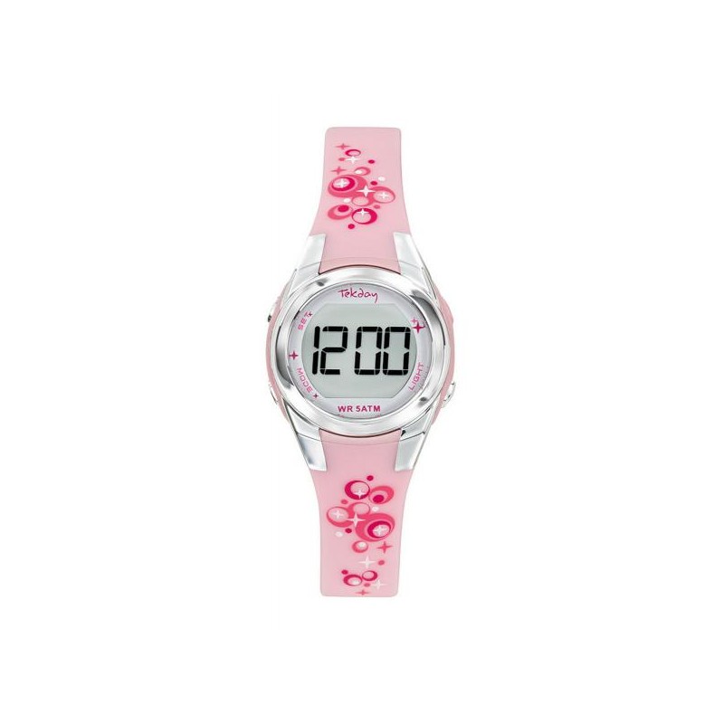 Montre TEKDAY Enfant silicone rose