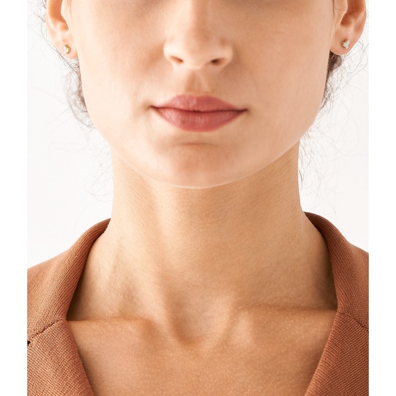 Boucles d'oreilles Fossil acier doré Sadie Trio Glitz