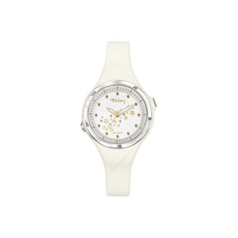 Montre TEKDAY Femme silicone blanc