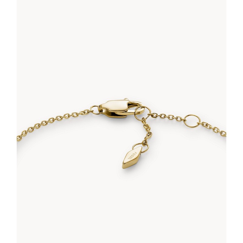 Bracelet Fossil Femme à pampilles Sadie Trio Glitz acier doré