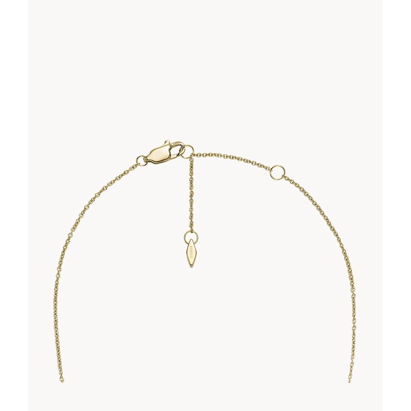 Collier Femme Fossil à pampilles Sadie Trio Glitz acier doré