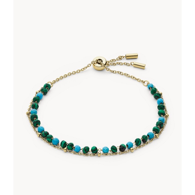 Bracelet  Femme Modern Meadows acier et malachite