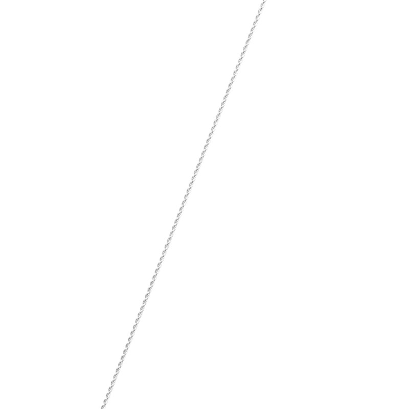 Chaine Corde Les Georgettes finition argentée 45 cm