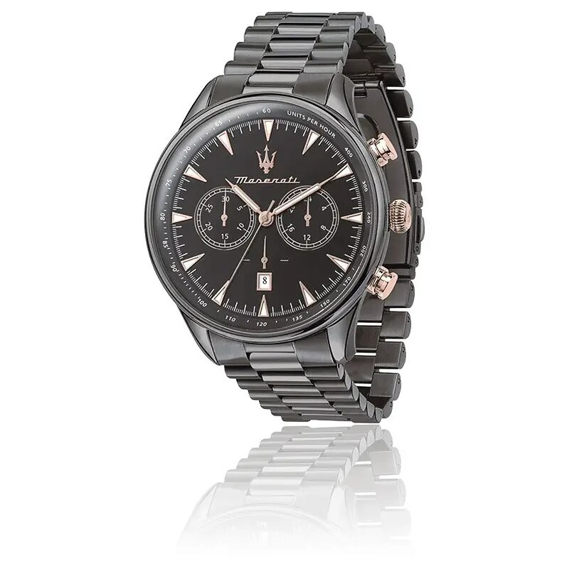 Montre Maserati homme acier noir