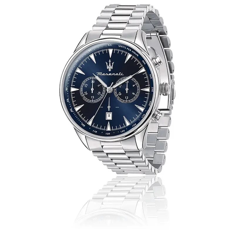 Montre Maserati homme acier cadran bleu