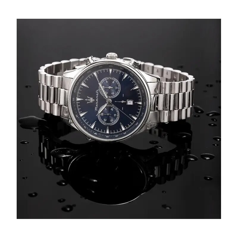 Montre Maserati homme acier cadran bleu