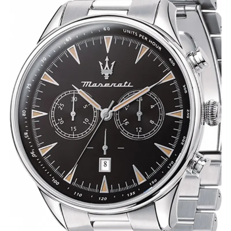 Montre Maserati homme acier Cadran noir