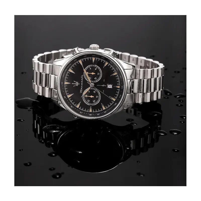 Montre Maserati homme acier Cadran noir