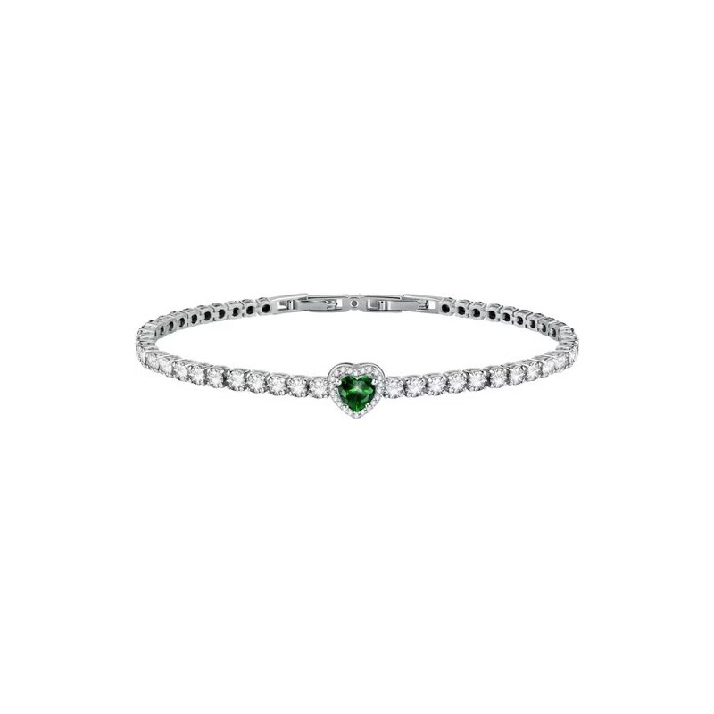 Bracelet Jonc Morellato Argent 925/000 Cœur Vert