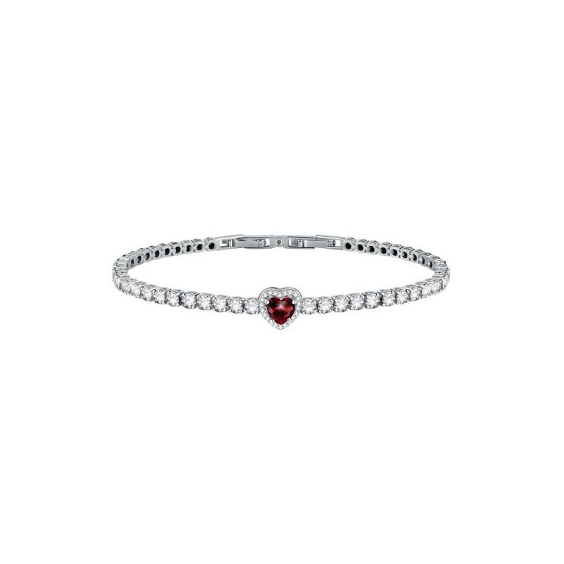 Bracelet Jonc Morellato Argent 925/000 Cœur Rouge