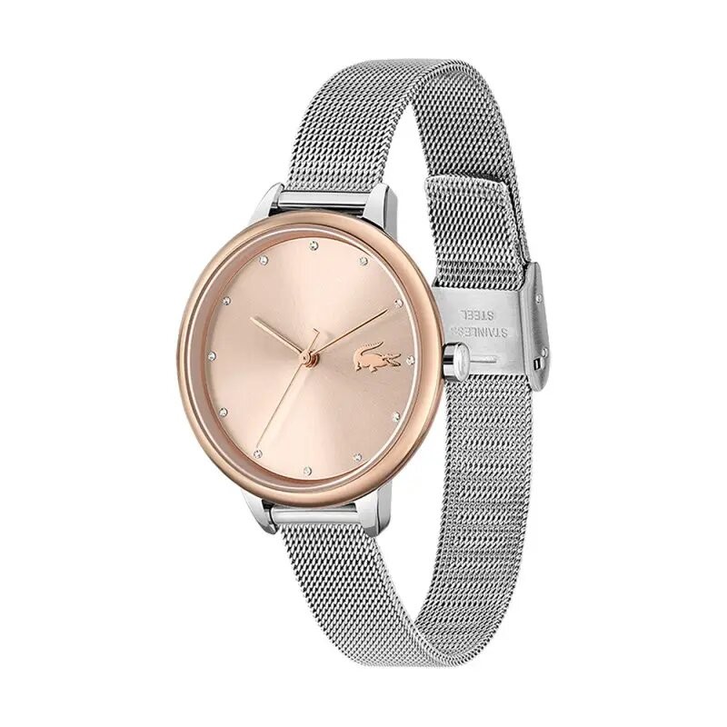 Montre Lacoste Femme Bracelet argenté mailles milanaises