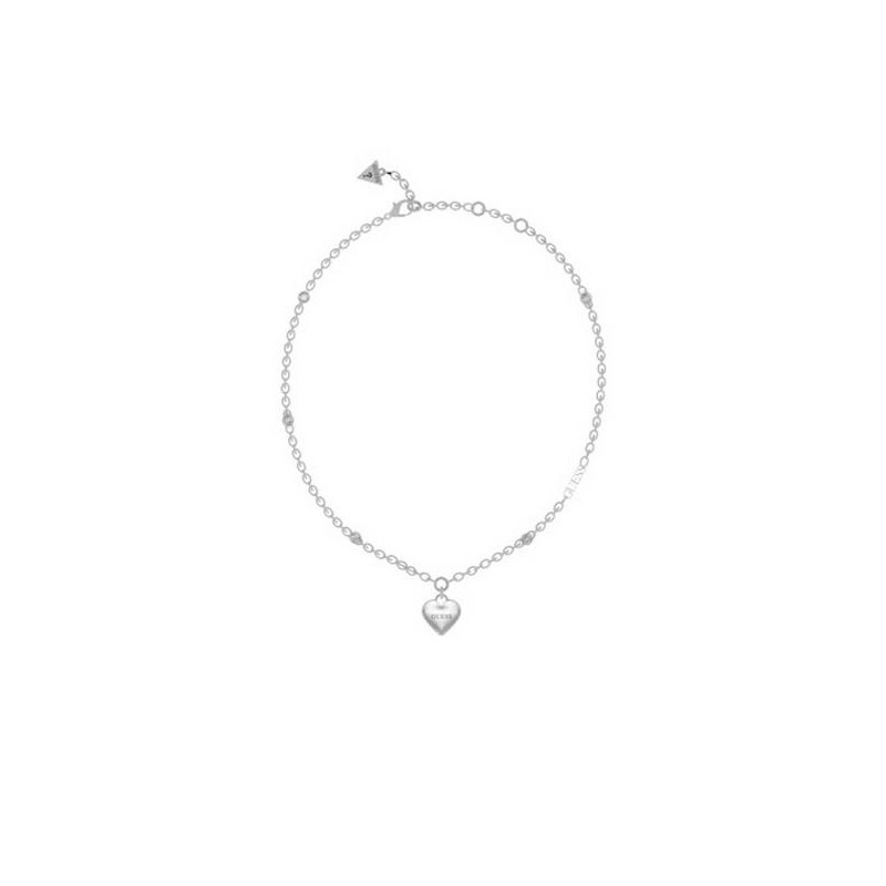 Collier Guess Femme argenté et cœur