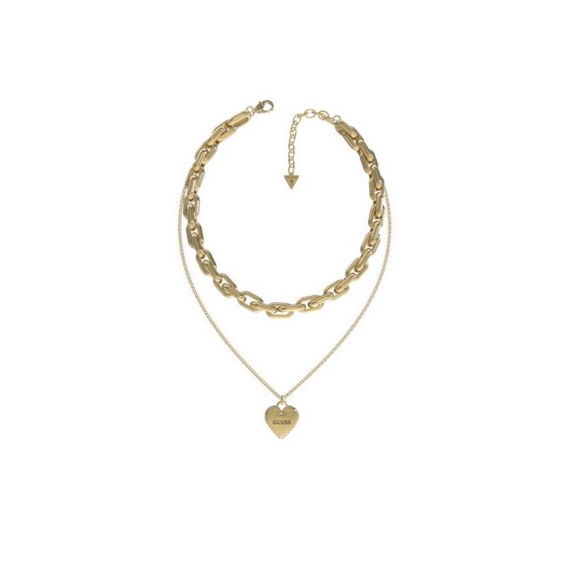 Collier Guess Femme doré et cœur