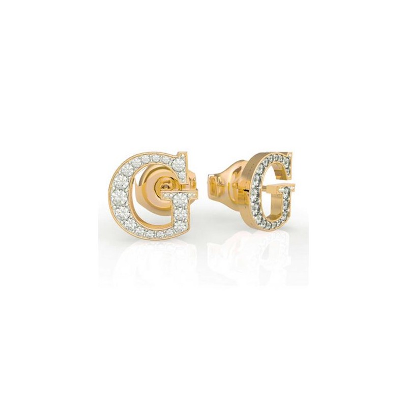 Boucles d'oreilles Clous Guess Acier doré