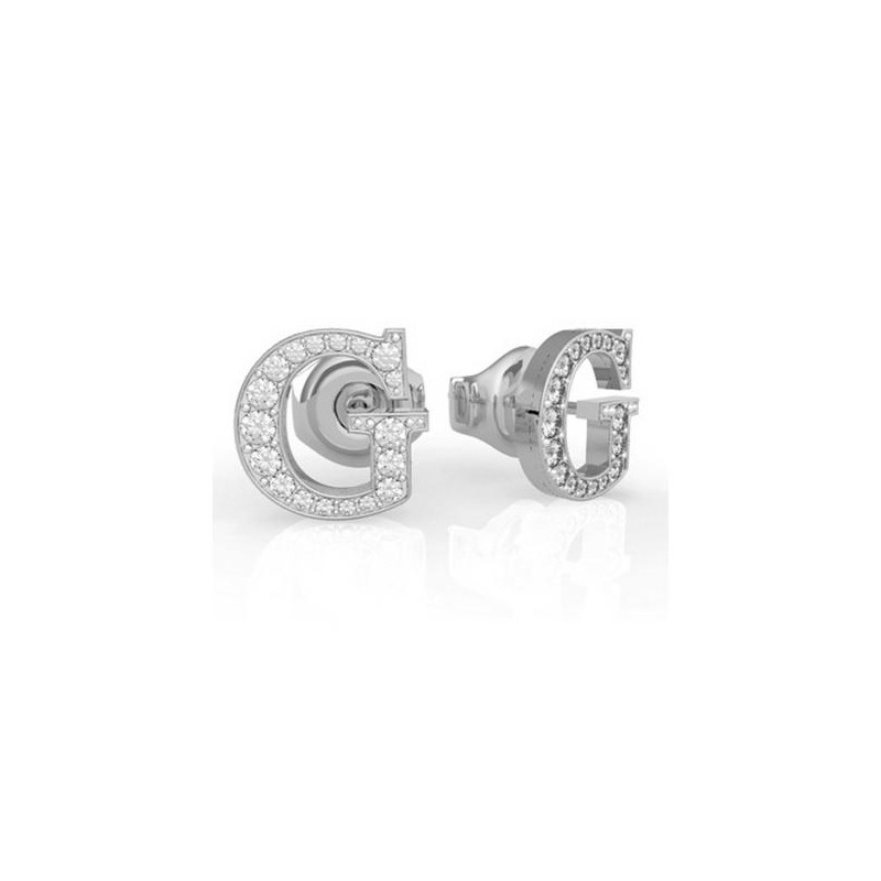 Boucles d'oreilles Clous Guess Acier argenté