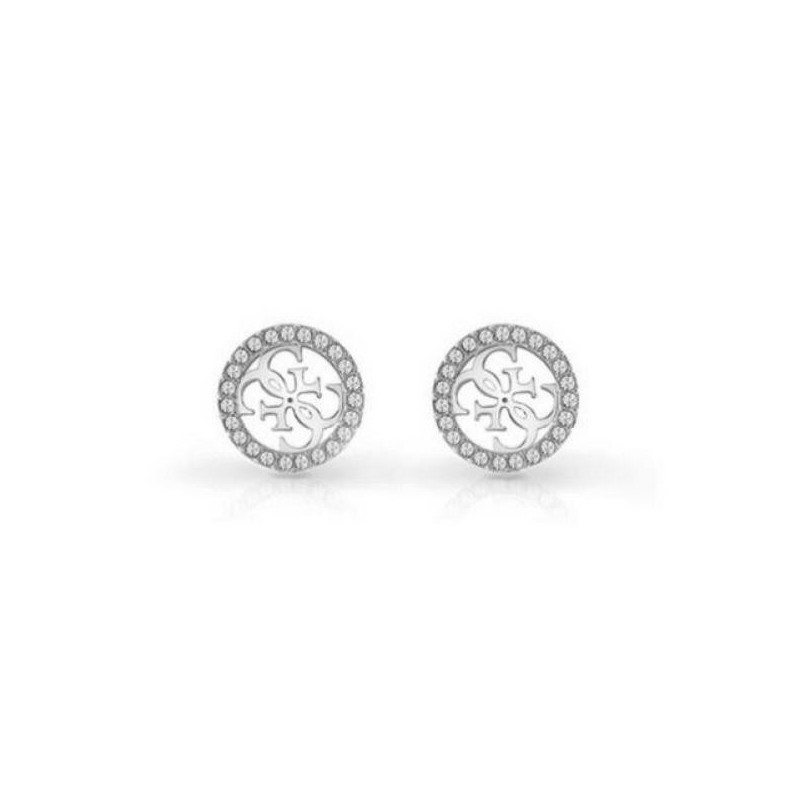 Boucles d'oreilles Clous Guess Acier argenté logo 4g