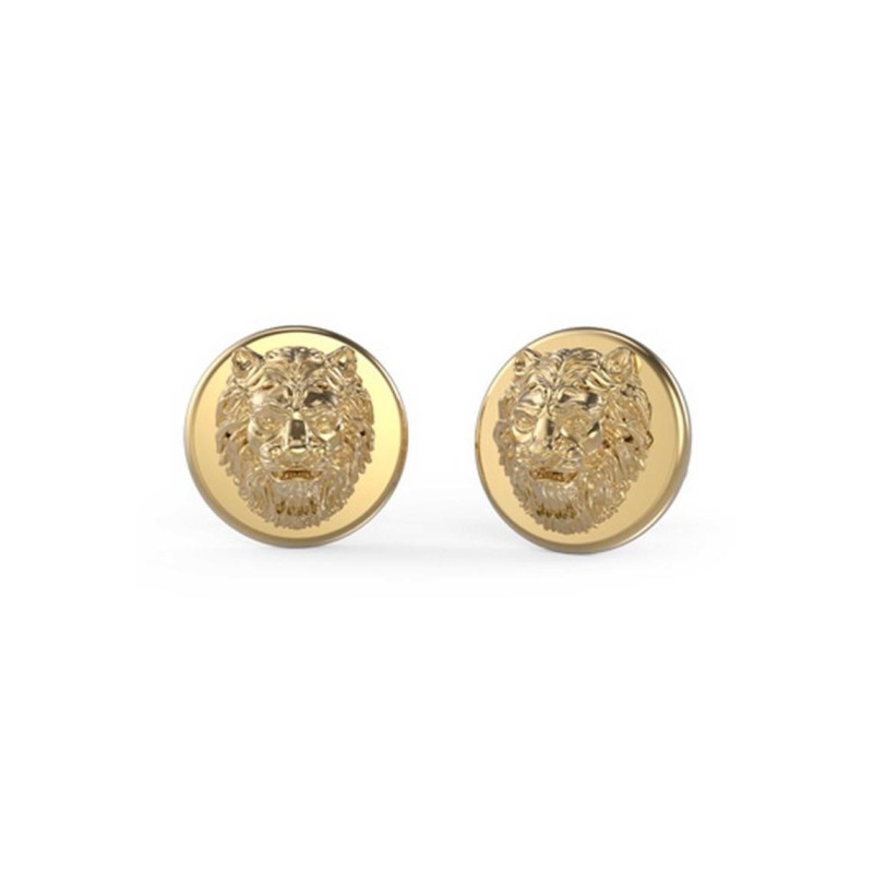 BOUCLES D'OREILLES HOMME GUESS LION KING ACIER DORÉ