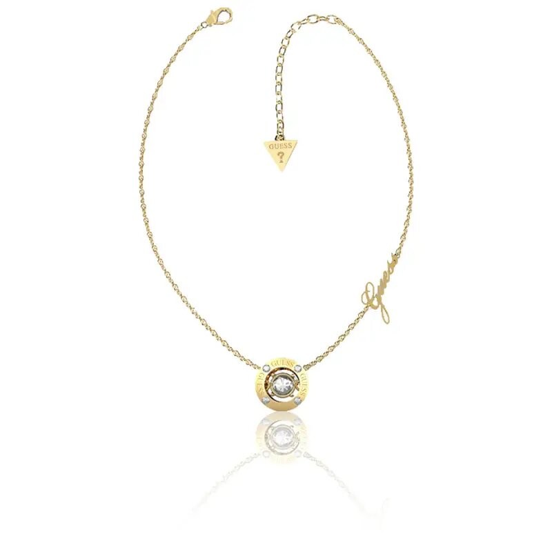 Collier Guess Solitaire Femme doré et zirconium
