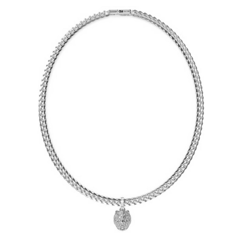 COLLIER HOMME GUESS LION KING ACIER ARGENTÉ
