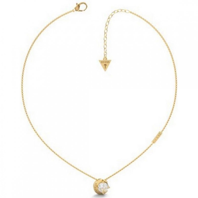 Collier Guess Femme doré lune et zirconium