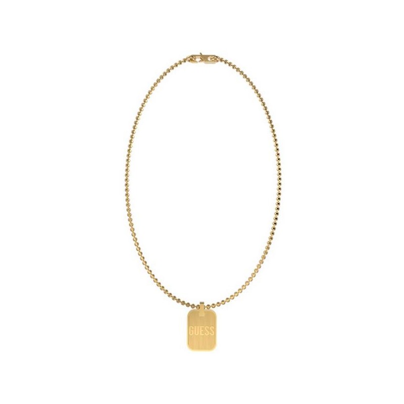 COLLIER HOMME GUESS MY SIGNATURE ACIER DORÉ