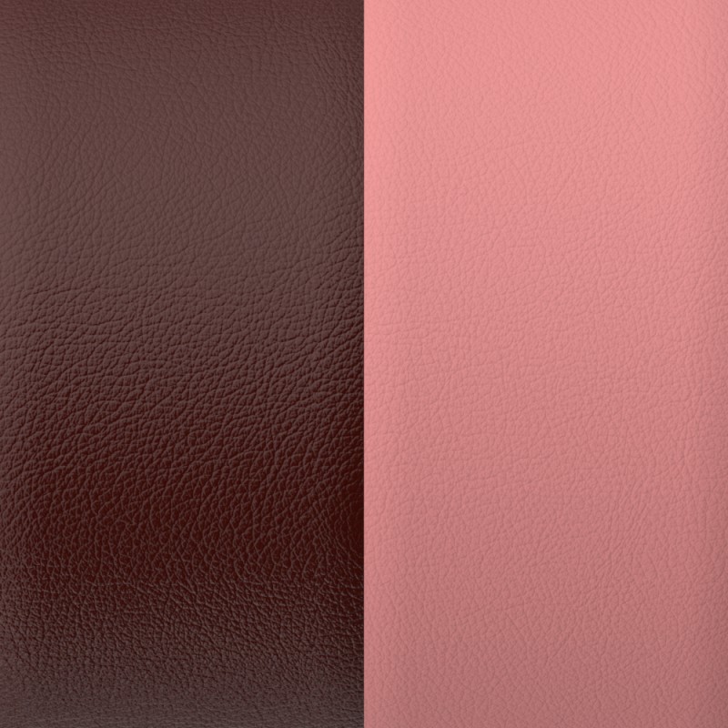 Cuir pour manchettes 25mm Les Georgettes Bourgogne/Rose
