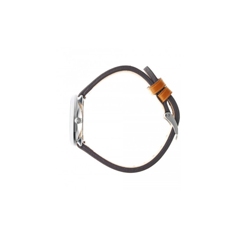 Montre femme LIP Dauphine cuir marron orangé