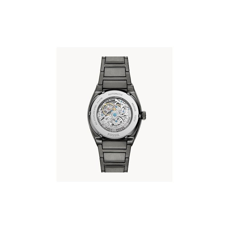 Montre Fossil Automatique Collection EVERETT acier gris