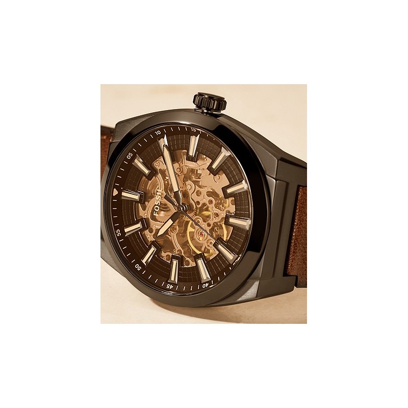 Montre Fossil Automatique Collection EVERETT en cuir